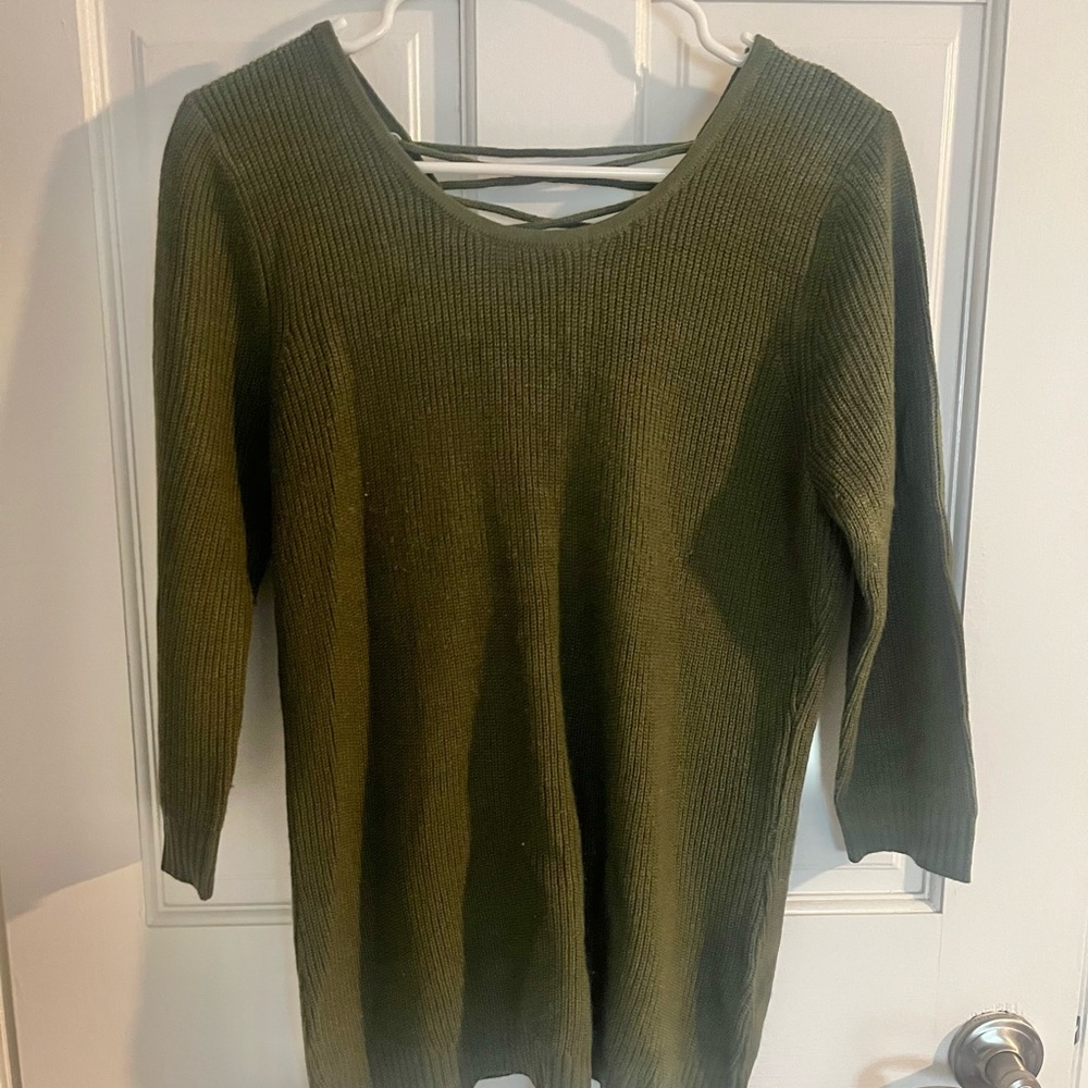 New York & Company Olive Sweater
